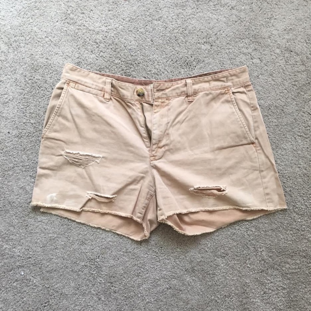 Madewell At-ease Shorts in color Desert Camel